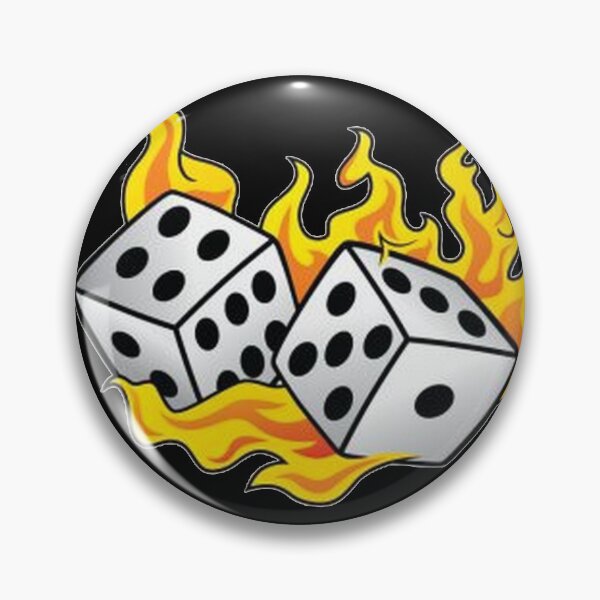 Item preview, Dice on fire designed and sold by Hideky98.