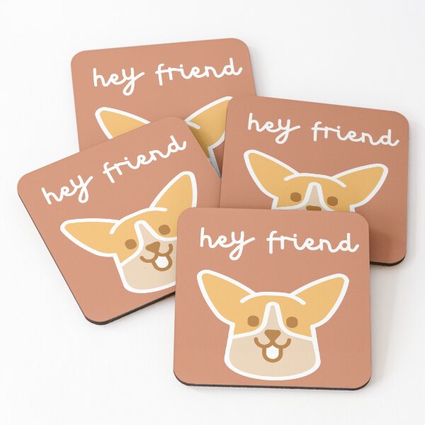 Item preview, Corgi Hey Friend designed and sold by Sodaholiday.