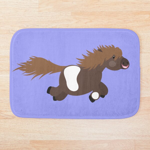 Aperçu de l'œuvre Illustration de dessin animé mignon poney Shetland heureux créée et vendue par FrogFactory.