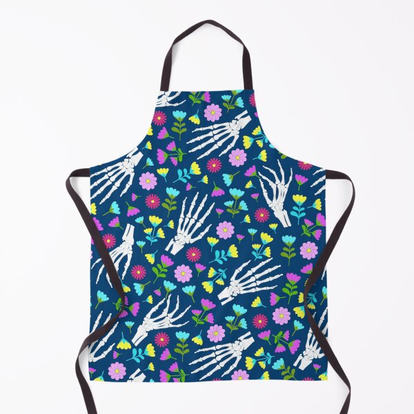 Item preview, Halloween skeleton hand flower floral spooky pattern designed and sold by Mindy Bubble.