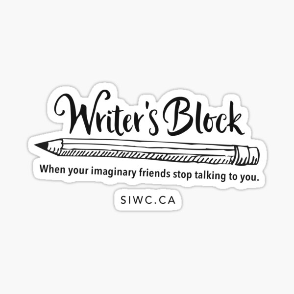 Writer's Block Sticker