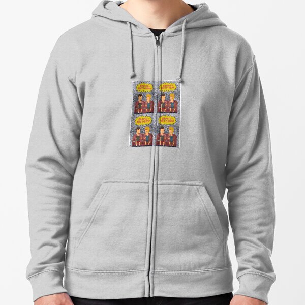 adidas x beavis and butthead grey hoodie