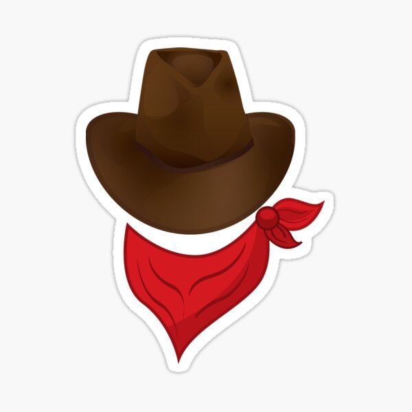 Cow Boy Stickers Redbubble - velvet sparkle time fedora roblox