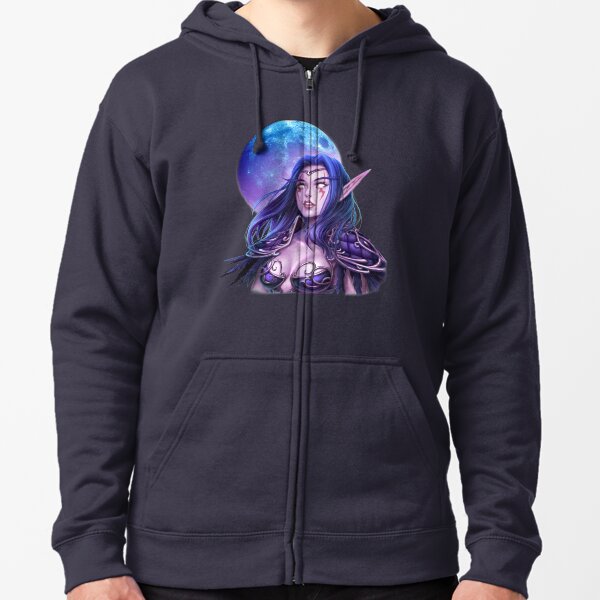 Chasseur elfe de la nuit Veste zippée à capuche