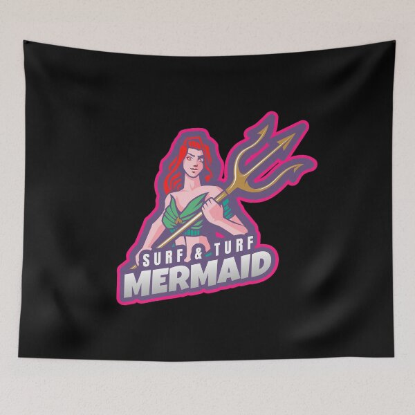 Item preview, Surf and Turf Mermaid BBQ designed and sold by AndApArt.