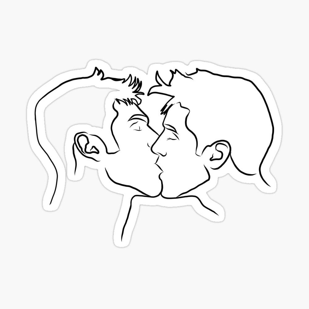 Eat him up 🙈 How to Draw People Kissing #lgbt 