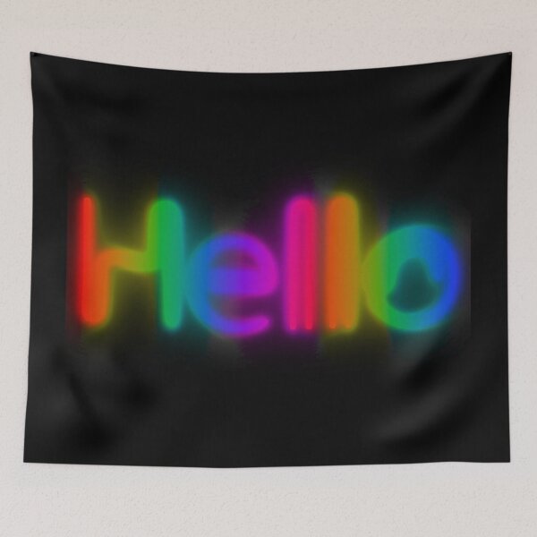 Item preview, Rainbow Hello Neon Sign designed and sold by kayleefisherr.
