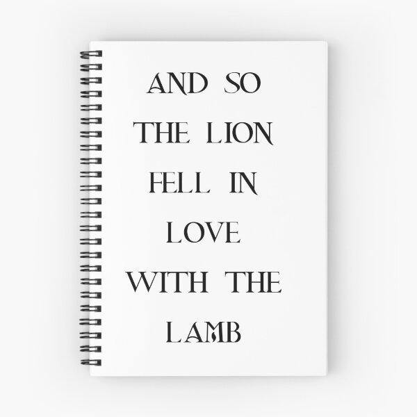Item preview, And so the lion fell in love with the lamb designed and sold by NatashaMarie95.