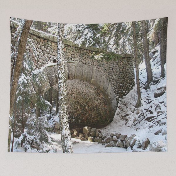 Item preview, Carriage road bridge in winter designed and sold by Dubage603.