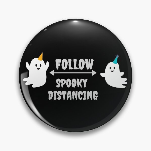 Aperçu de l'œuvre Suivez Spooky Distancing créée et vendue par CreativTEES !.