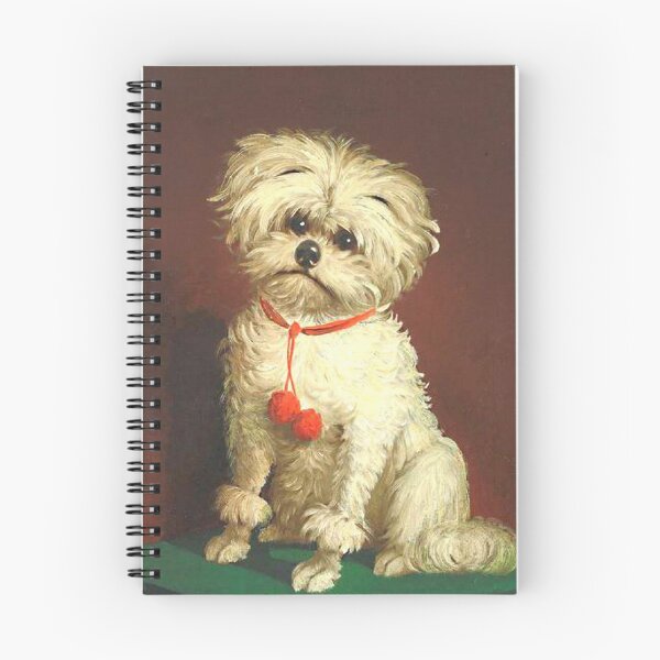 Item preview, Portrait of a Maltese Dog by an Anonymous British Painter (19th century) designed and sold by IridescentSea.