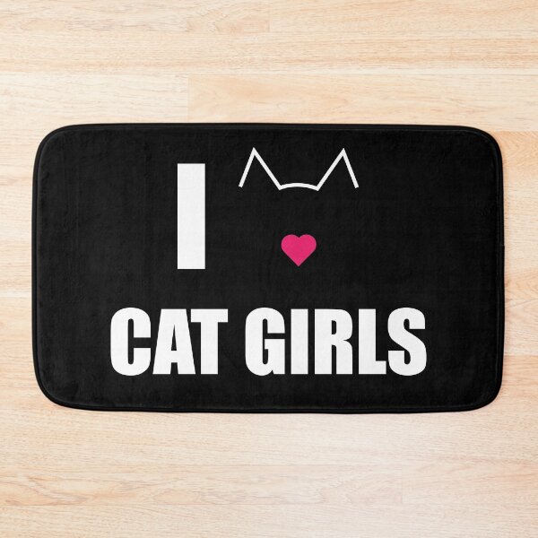 Item preview, I Love Cat Girls designed and sold by ellygator.