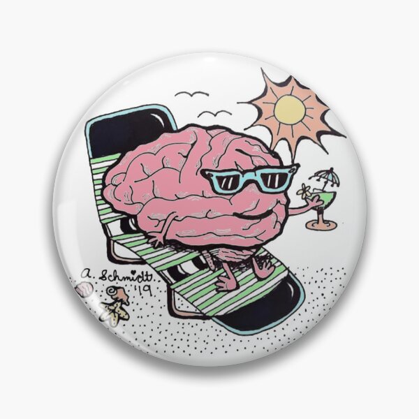 Item preview, Mind Wandering Brain Vacation designed and sold by Intergalactic Unicorn: Art by Anna Schmidt.