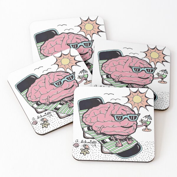 Item preview, Mind Wandering Brain Vacation designed and sold by Intergalactic Unicorn: Art by Anna Schmidt.