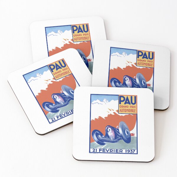 Item preview, 1937 PAU Grand Prix Automobile Race Poster designed and sold by retrographics.