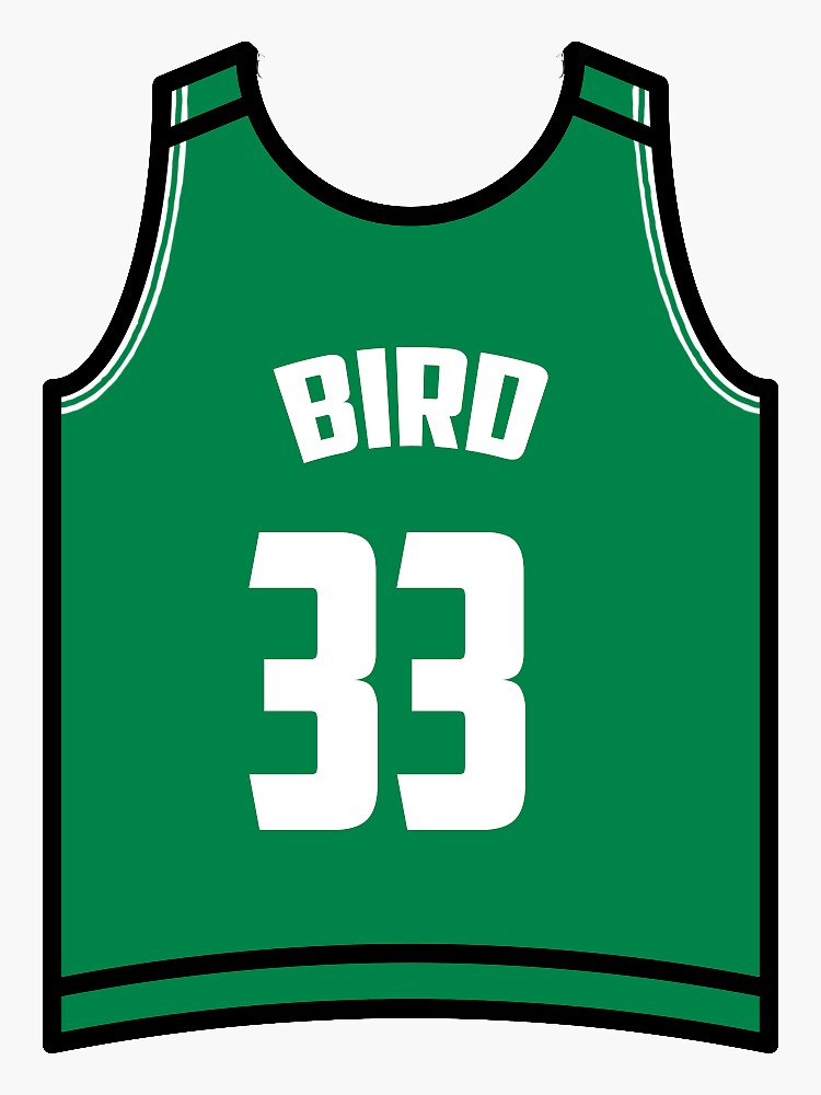 Larry Bird Celtics Jersey Sticker for Sale by GammaGraphics Redbubble