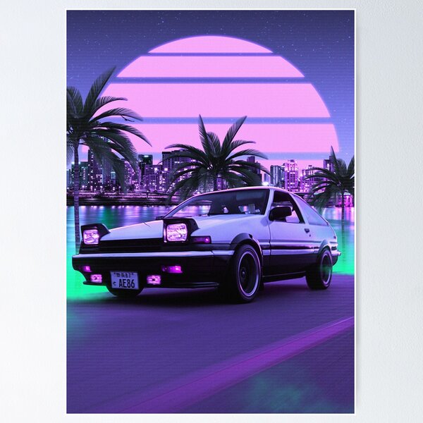Item preview, AE86 Retrowave 80s outrun designed and sold by exhozt.
