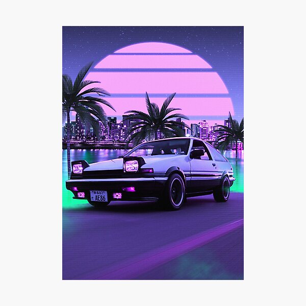 Item preview, AE86 Retrowave 80s outrun designed and sold by exhozt.