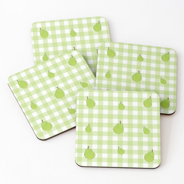 Item preview, Pear Gingham Pattern designed and sold by gillrosedraws.
