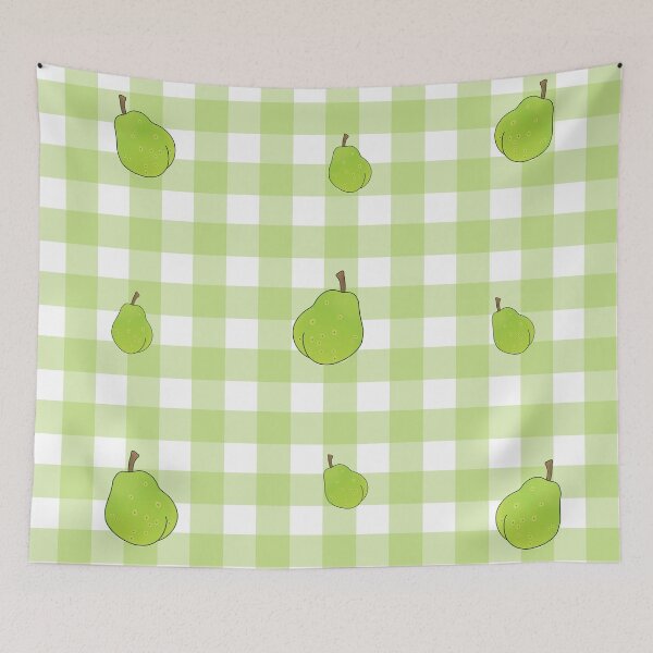 Item preview, Pear Gingham Pattern designed and sold by gillrosedraws.