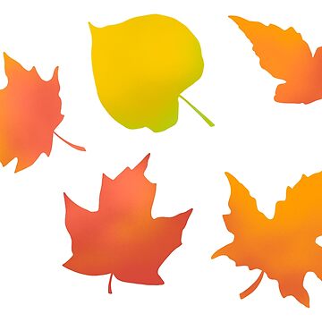 Artwork thumbnail, Fall / Autumn Leaves Sticker Pack by ColsonC