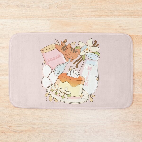 Item preview, Cute Cat Attacking a Milk Pudding designed and sold by LuYukari.