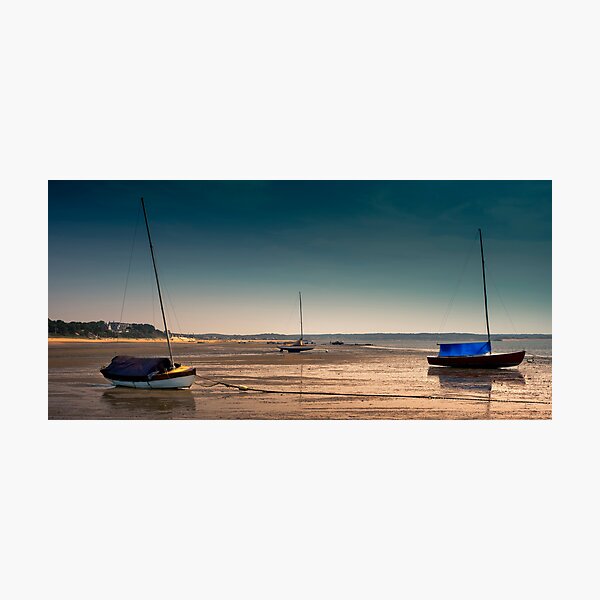 Sailboats at Low Tide Photographic Print