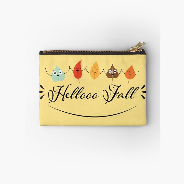 Item preview, Hello Fall Smiling Colorful Autumn Leaves  designed and sold by qitrechio.