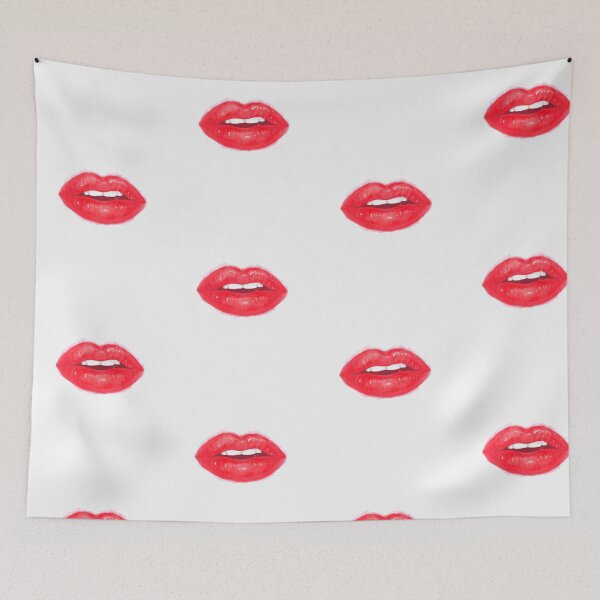 Item preview, Bright Red Realistic Lips Lipstick designed and sold by javes93.