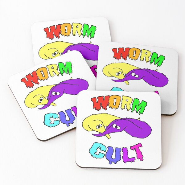 Item preview, Worm Cult Rainbow Worm on a String funny meme designed and sold by Unboltingcat.
