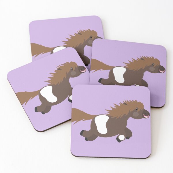 Item preview, Cute happy Shetland pony cartoon illustration designed and sold by FrogFactory.
