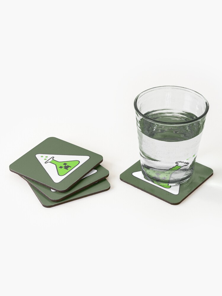 Alternate view of Creeper's Lab beaker Coasters (Set of 4)