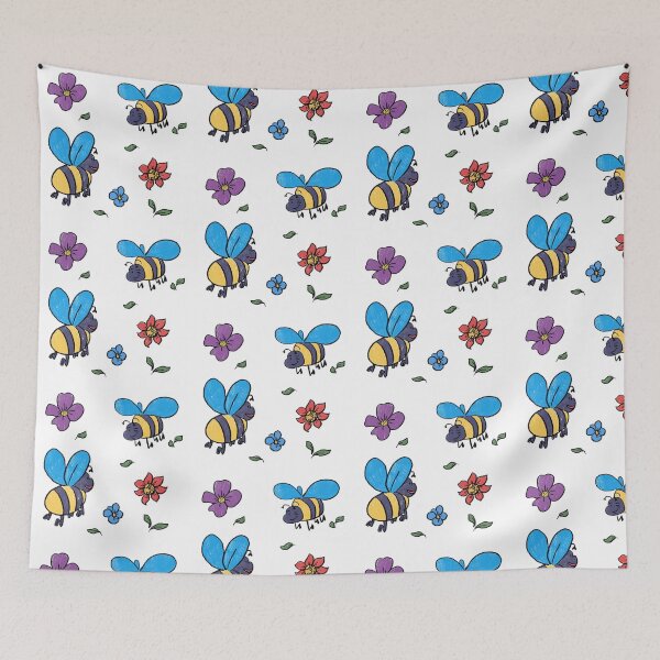 Item preview, Flowers and Bees designed and sold by CosyRosie.
