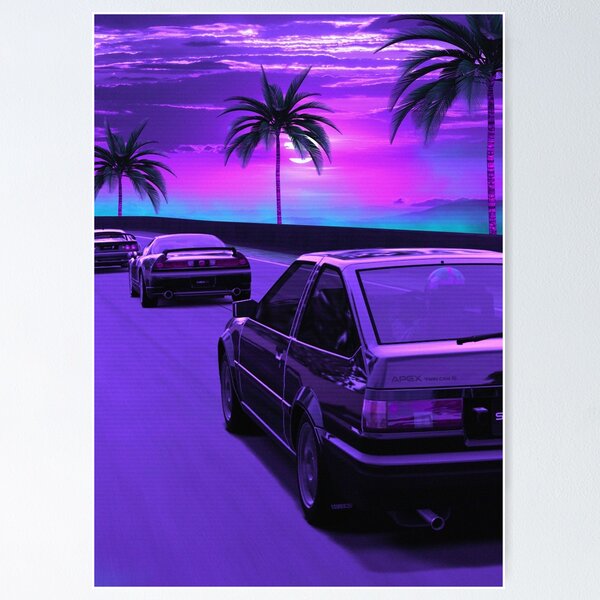 Item preview, AE86 TRUENO retrowave outrun designed and sold by exhozt.
