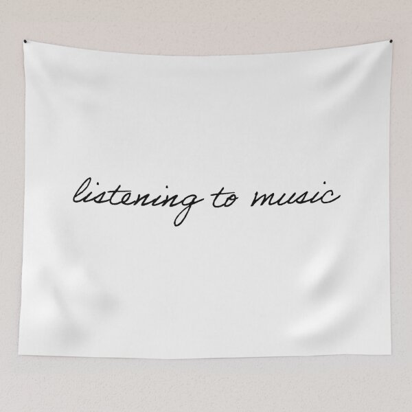 Item preview, "listening to music" designed and sold by Feel-GoodPrints.