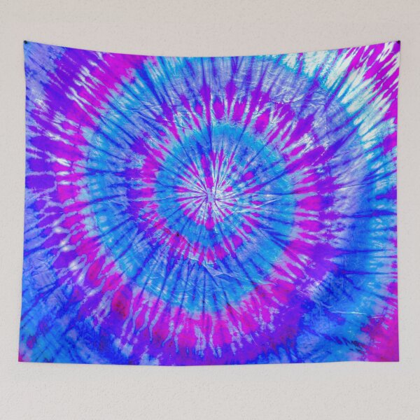 Item preview, Copy of Tie Dye, Colorful, Retro, Hippie, Psychedelic colors, Blue, Purple designed and sold by Logic72.