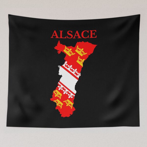 Item preview, Alsace France Flag Map, French Region. designed and sold by marosharaf.