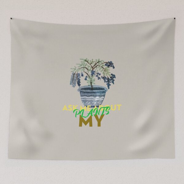Item preview, Ask me about my plants cute botanical designed and sold by Junsu Lim.