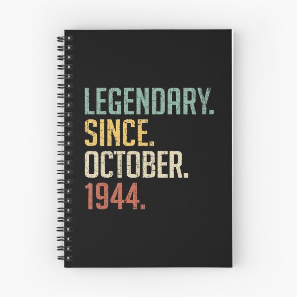 Item preview, Legendary Since October 1944 76th Birthday Gift 76 Years Old Vintage October 1944 designed and sold by Takatv.