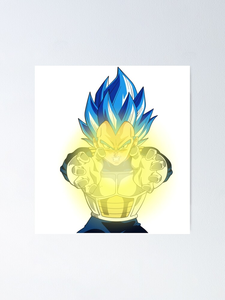 Vegeta Blue (final flash) Poster for Sale by Ralex495