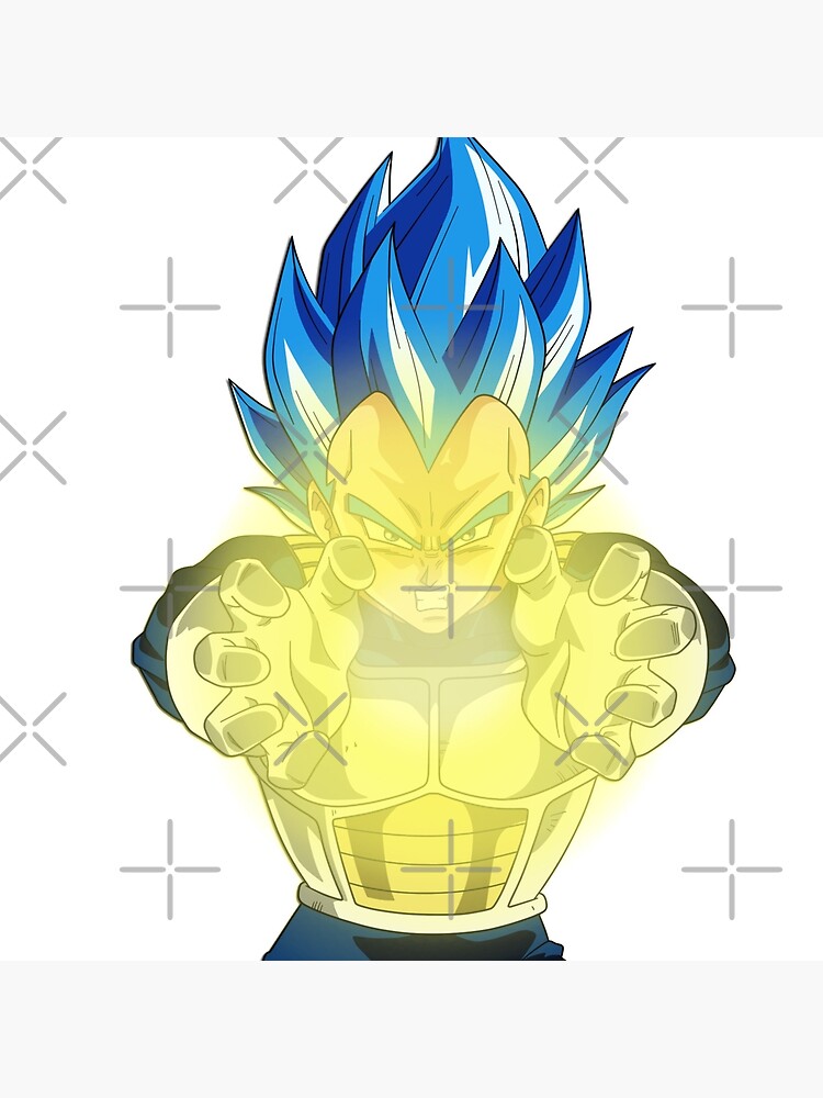 Dragon ball Anime Vegeta SSGSS Final Flash | Art Board Print