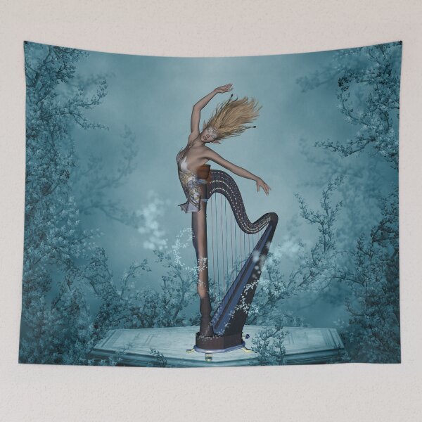Item preview, Music, wonderful fantasy harp with women  designed and sold by nicky2342.