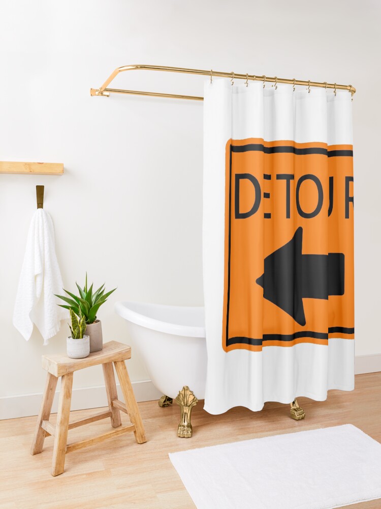 Alternate view of DETOUR Shower Curtain