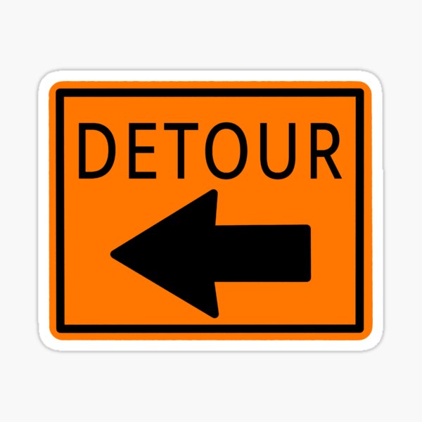 DETOUR Sticker