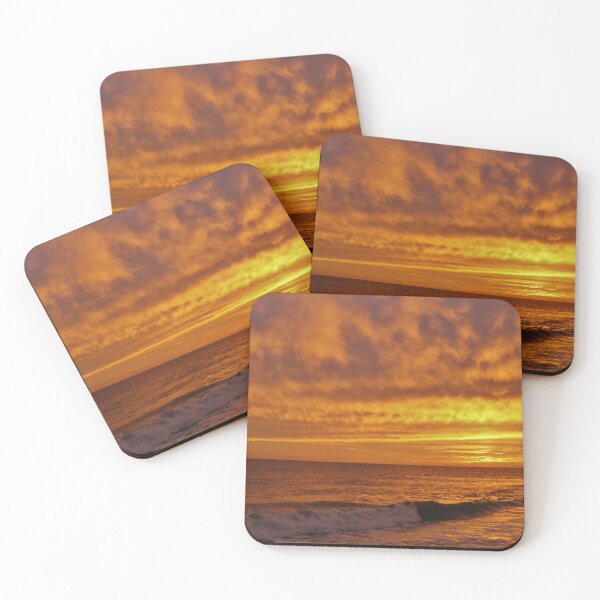 Item preview, Impressive Golden Sunset And Waves designed and sold by Chubuter.