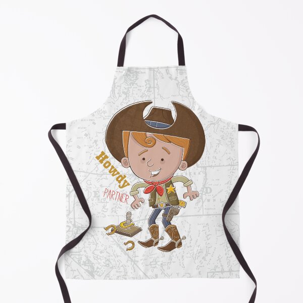 Aperçu de l'œuvre Howdy Partner Cartoon Cowboy créée et vendue par Vaughan Duck.