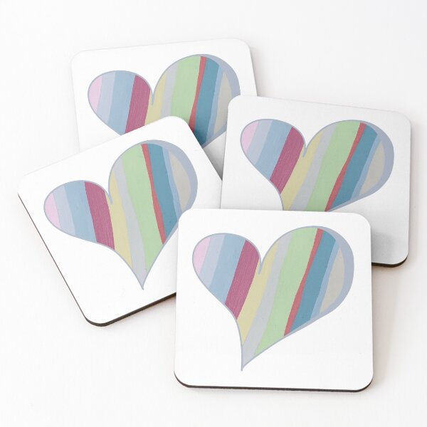 Item preview, Heart-shaped Colorful Stripe by Christie Olstad designed and sold by Christie Olstad.