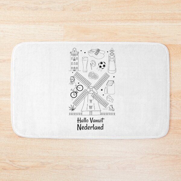 Item preview, Hallo Vanuit Nederland | Dutch Landscape Doodle designed and sold by modernzen.