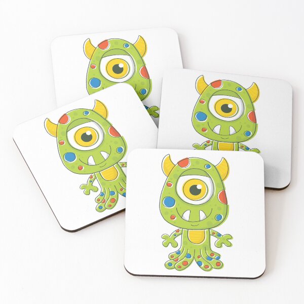 Item preview, Cute one-eyed alien monster designed and sold by Vaughan Duck.