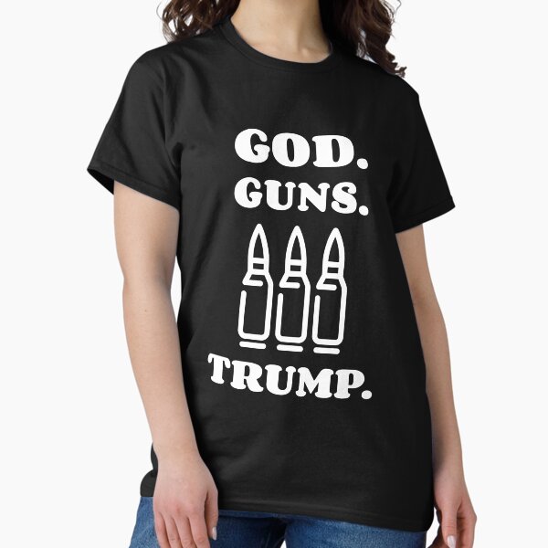 Item preview, God Guns Trump designed and sold by AscendMerch.